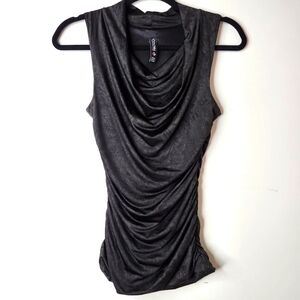 COLORI BLACK MONOCHROME PRINT TANK TOP SIZE SMALL